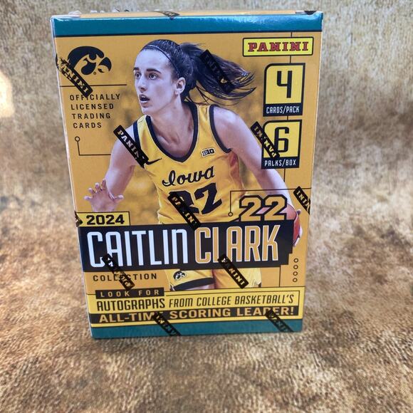 2024 Caitlin Clark Basketball Trading Card Blaster Box Look For Autographs